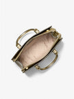[AT DELHI] MICHAEL KORS Sheila Medium Two-Tone Metallic Signature Logo Satchel - Pale Gold image 2