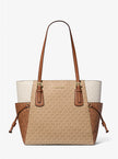 [AT DELHI] MICHAEL KORS Voyager Large Color-Block Signature Logo Tote Bag image 0