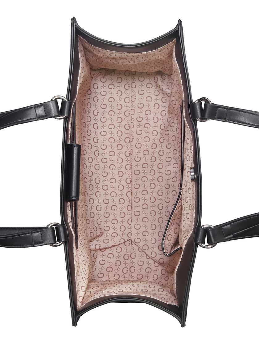 Guess Forber Perforated Logo Carryall - Black image 3