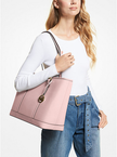 MICHAEL KORS  Jet Set Travel Large Saffiano Leather Tote Bag - Powder Blush image 2
