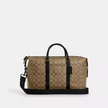 COACH Ellery Small Duffle Bag In Signature Canvas - Gunmetal/Khaki image