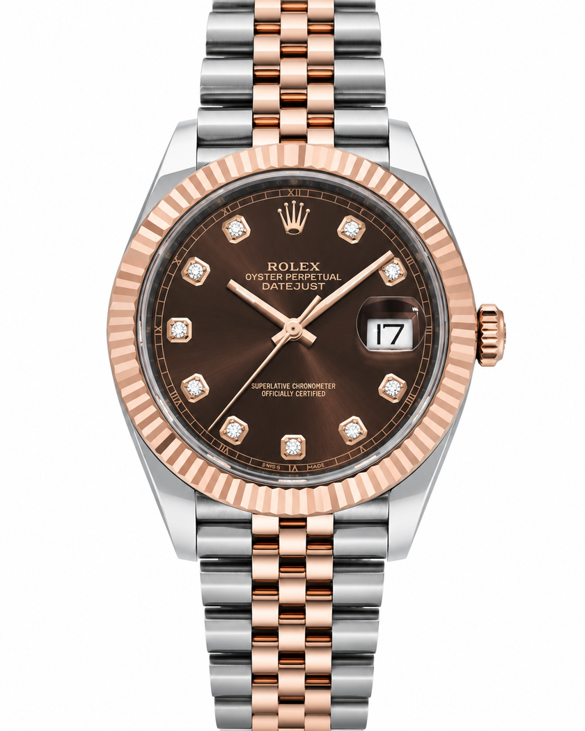 [STORE DISPLAY] ROLEX Datejust 41MM Chocolate Brown/Diamond