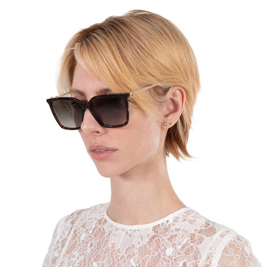 [ARRIVING] JIMMY CHOO Grey Gradient Square Ladies Sunglasses image 0
