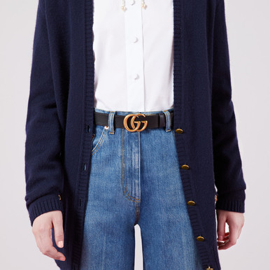 GUCCI Ceinture Réversible GG Marmont image 3