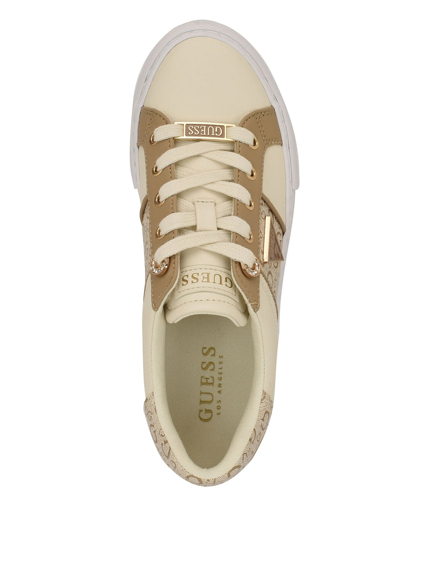 GUESS Lizanne Low-Top Sneakers - Beige image 2