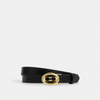 COACH Buckle Cut To Size Belt, 25 Mm - Im/Black Merlot image