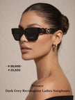 VERSACE Dark Grey Square Ladies Sunglasses image 2