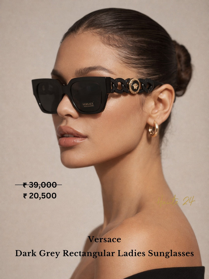 VERSACE Dark Grey Square Ladies Sunglasses image 2