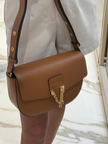 VERSACE Grainy Calf Leather Logo Crossbody Shoulder Bag image 4