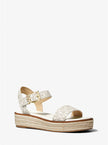 MICHAEL KORS Richie Signature Logo Platform Espadrille Sandal - Vanilla image 0