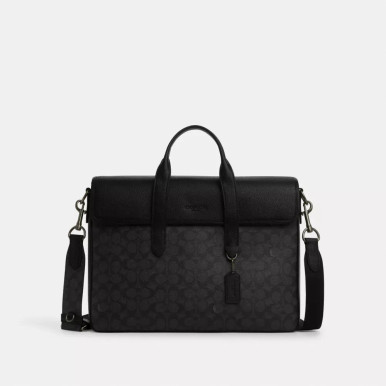 COACH Sullivan Portfolio Brief In Signature Canvas image 3