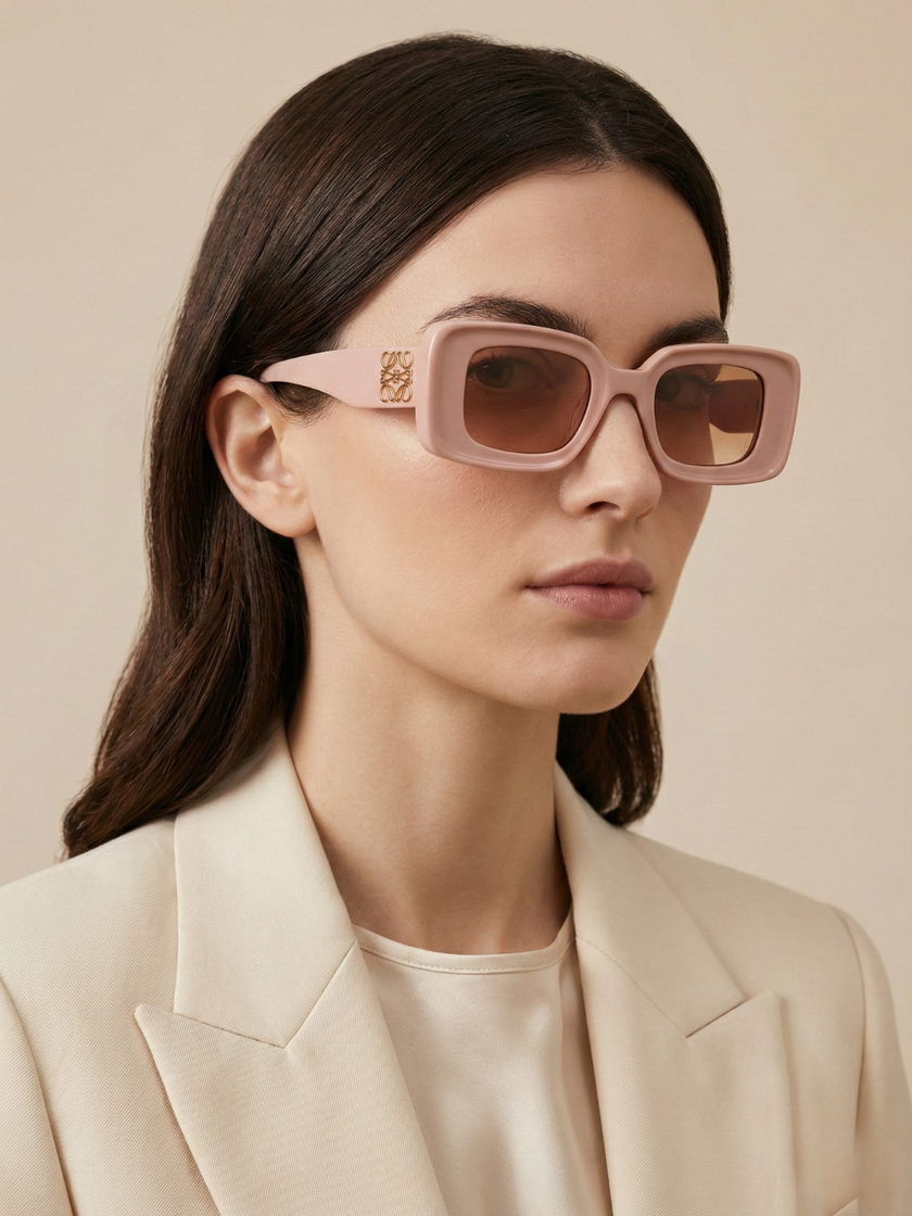 [AT DELHI] LOEWE Chunky Anagram Rectangle Sunglasses image 1