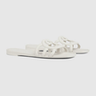 GUCCI Women's GG Pattern Sandals - White image 1