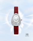 [Brand New] BVLGARI Serpenti White Mother-of-Pearl Dial  32 × 32 mm