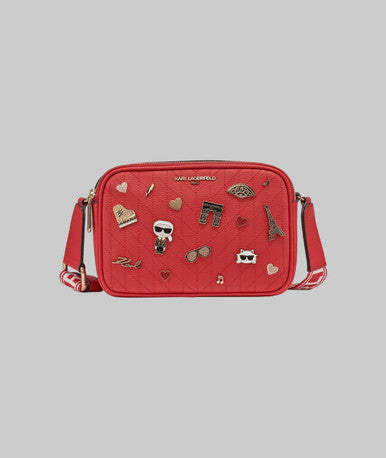 KARL LAGERFELD  Maybelle Camera Crossbody Crimson -  Crimson image 0