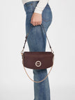 Guess Lumina Faux-Suede Shoulder Bag - Brown image 1