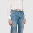 GUCCI GG Marmont Thin Belt - White image 2