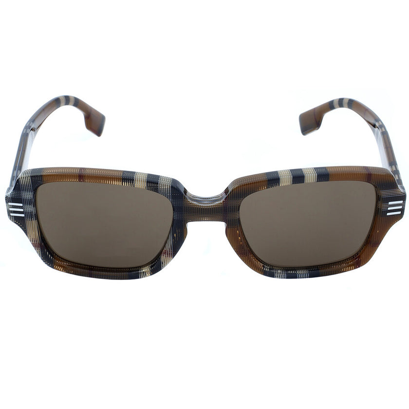 Burberry Eldon Dark Brown Rectangular Men's Sunglasses image 3