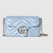 GUCCI GG Marmont Mini Shoulder Bag - Light blue image 3