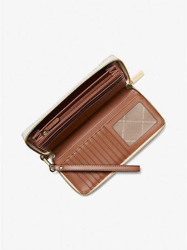 [AT DELHI]  MICHAEL KORS Jet Set Travel Large Logo Continental Wristlet - Vanilla image 1