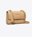TORY BURCH Small Fleming  Convertible Shoulder Bag- Desert Dune image 0