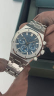 Audemars Piguet Royal Oak Chronograph 26240ST.OO.1320ST.05 Stainless Steel Grande Tapisserie Blue Dial 41mm