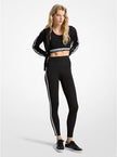 MICHAEL KORS Stretch Knit Logo Tape High-Waisted Leggings image 0