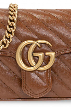GUCCI Gg Marmont Mini Shoulder Bag - Brown image 3