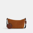 COACH Small Finn Crossbody Bag With Pouch In Signature Suede image 3