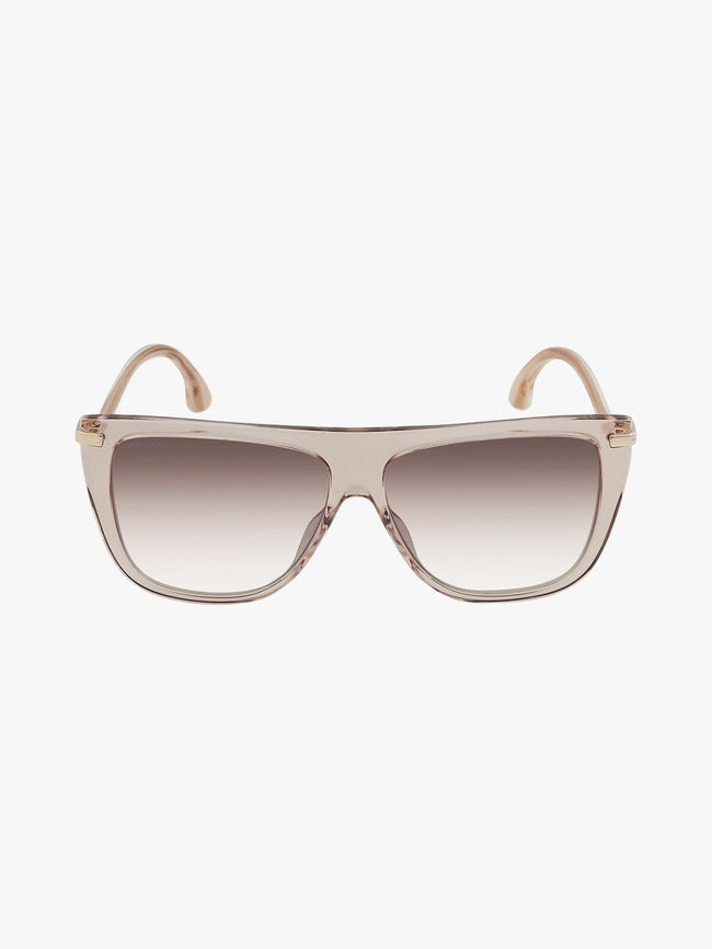 JIMMY CHOO  Brown Mirror Gradient Browline Ladies Sunglasses image 0