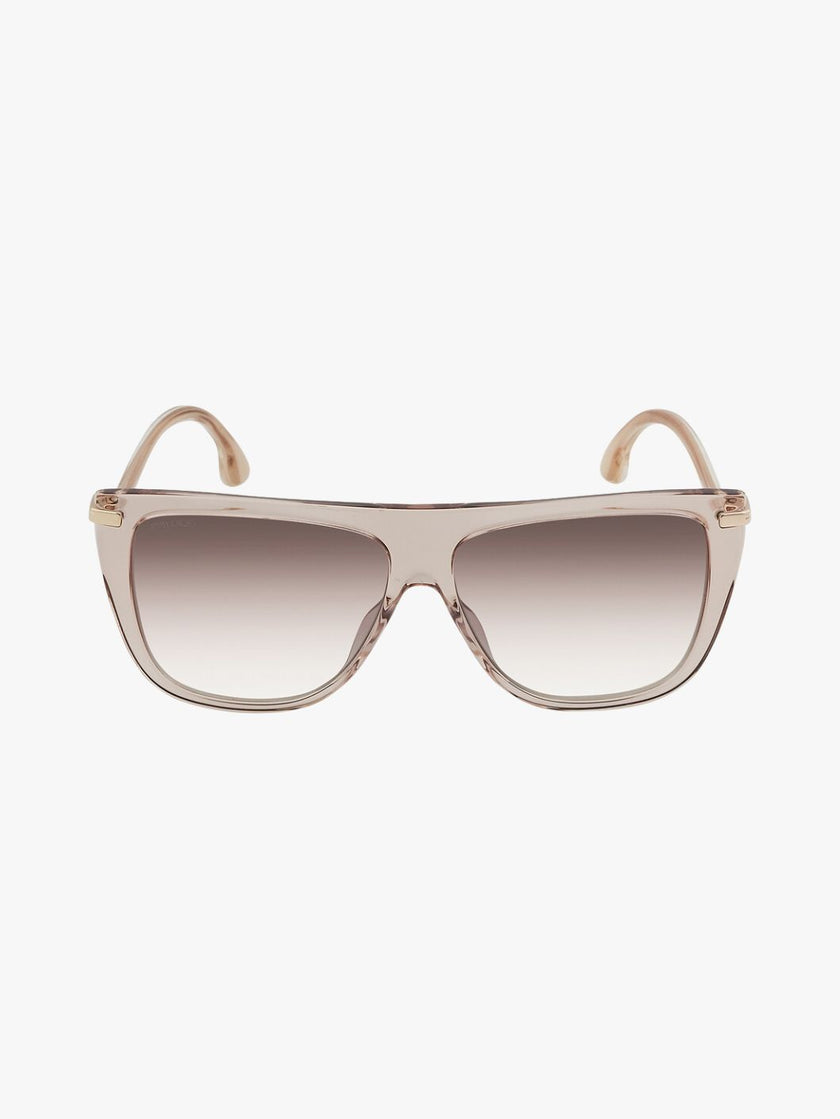 JIMMY CHOO  Brown Mirror Gradient Browline Ladies Sunglasses image 0
