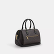 COACH Rowan Satchel Bag In Signature Canvas -  Gold/Walnut/Black image 0