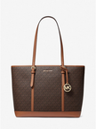 MICHAEL KORS  Jet Set Travel Large Logo Tote Bag - Brown image 2