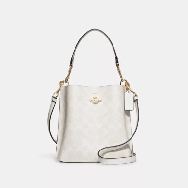 COACH Mollie Bucket Bag 22 In Signature Canvas image 11