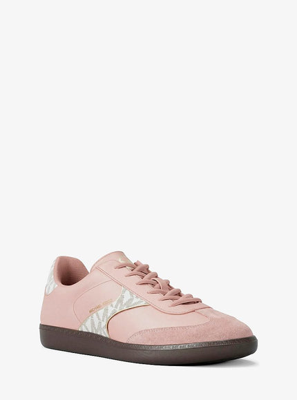 MICHAEL KORS Benny Mixed-Media Sneaker - Powder Blush