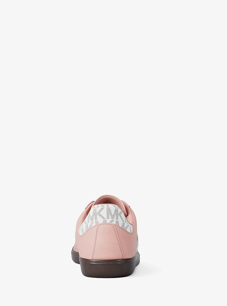 MICHAEL KORS Benny Mixed-Media Sneaker - Powder Blush