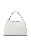 Guess Rudie Embossed Logo Satchel - Off-White image 2