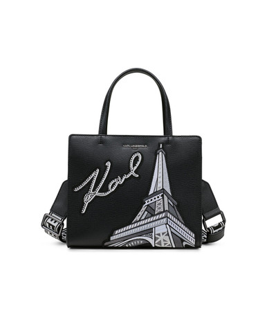 KARL LAGERFELD PARIS  Maybelle Satchel - Black image 2