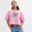 COACH Cosmic Coach Rocket Print Cropped T Shirt In Organic Cotton image 1