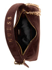 Guess Demelza Faux-Suede Shoulder Bag - Brown image 3
