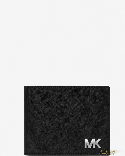 MICHAEL KORS Cooper Saffiano Leather Billfold Wallet With Passcase