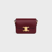 [AT DELHI] CELINE Triomphe Teen Bag In Shiny Calfskin - Light Bordeaux image 0