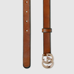 GUCCI  GG Marmont Thin Belt - Brown image 1