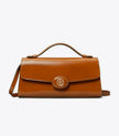 [AT DELHI] TORY BURCH Mini Robinson Spazzolato Crossbody - Dark Sienna image 0