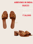GUCCI Slide Sandal With Horsebelt Brown (Arriving In India) image 0