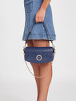 Guess Lumina Logo Shine Shoulder Bag - Blue image 1
