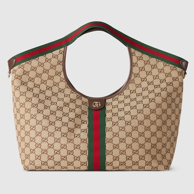 GUCCI Large Gucci Giglio Tote Bag image 6