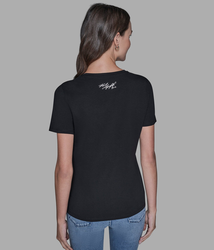 KARL LAGERFELD Whimsy Tee - Black (Arriving In Delhi) image 2