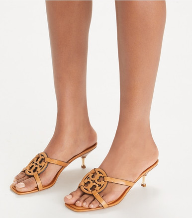 TORY BURCH Miller Bombé Low Heel Sandal - Caramel Corn image 3