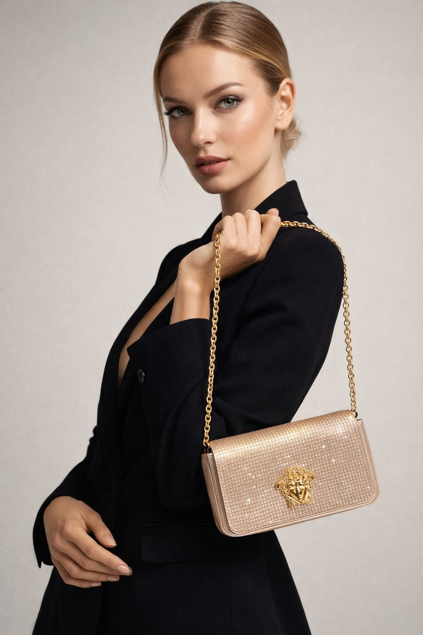 VERSACE Medusa Head Clutch Bag - Gold image 3
